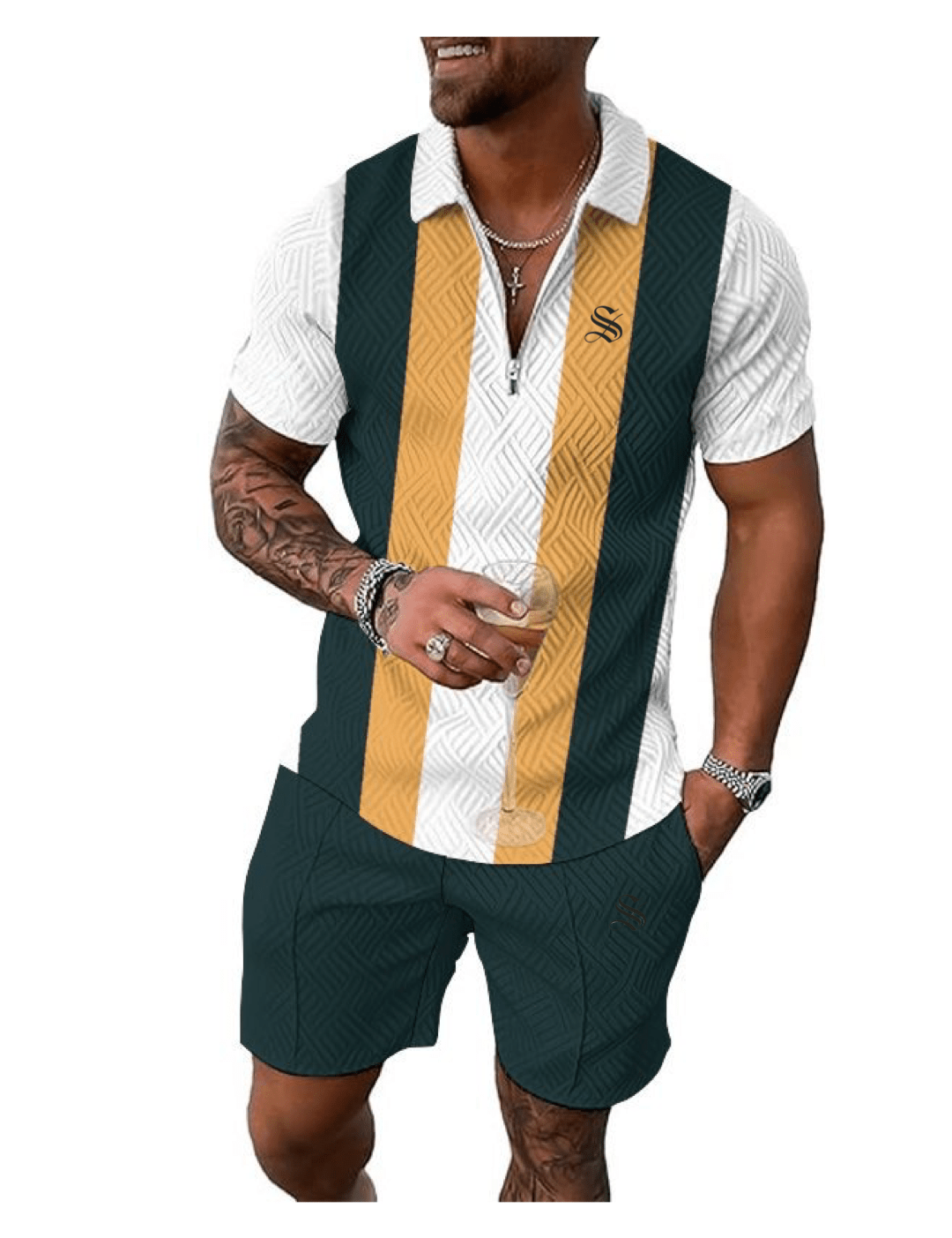 VJOT 13 - Top & Shorts for Men - Sarman Fashion - Wholesale Clothing Fashion Brand for Men from Canada