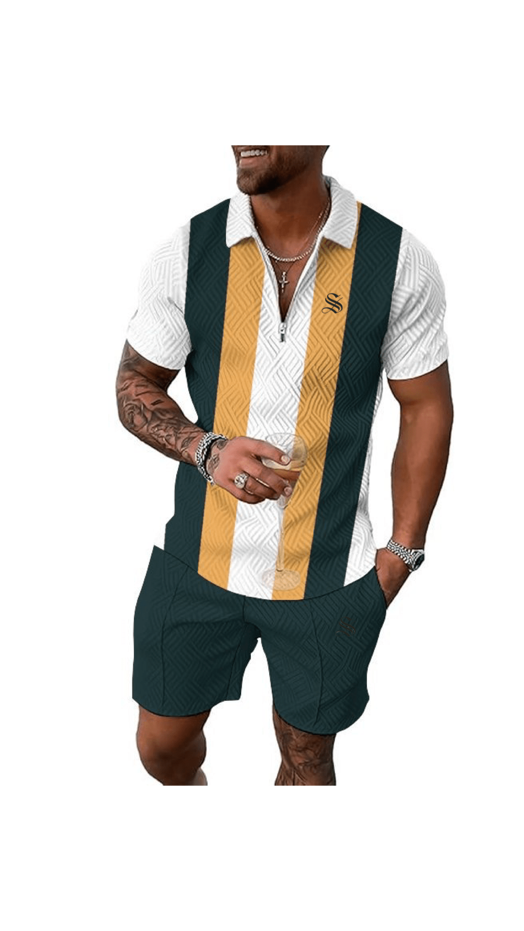 VJOT 13 - Top & Shorts for Men - Sarman Fashion - Wholesale Clothing Fashion Brand for Men from Canada