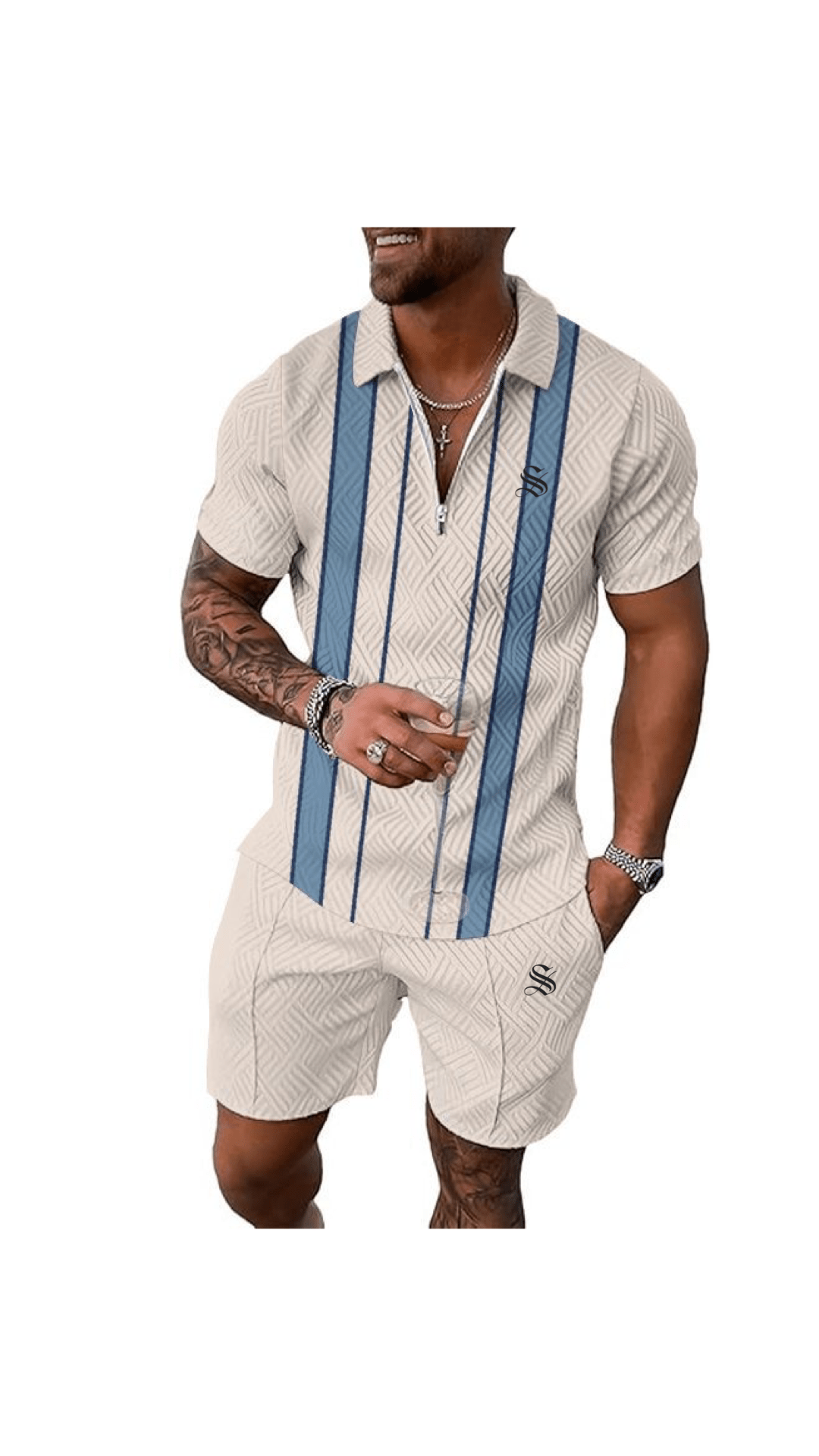 VJOT 14 - Top & Shorts for Men - Sarman Fashion - Wholesale Clothing Fashion Brand for Men from Canada