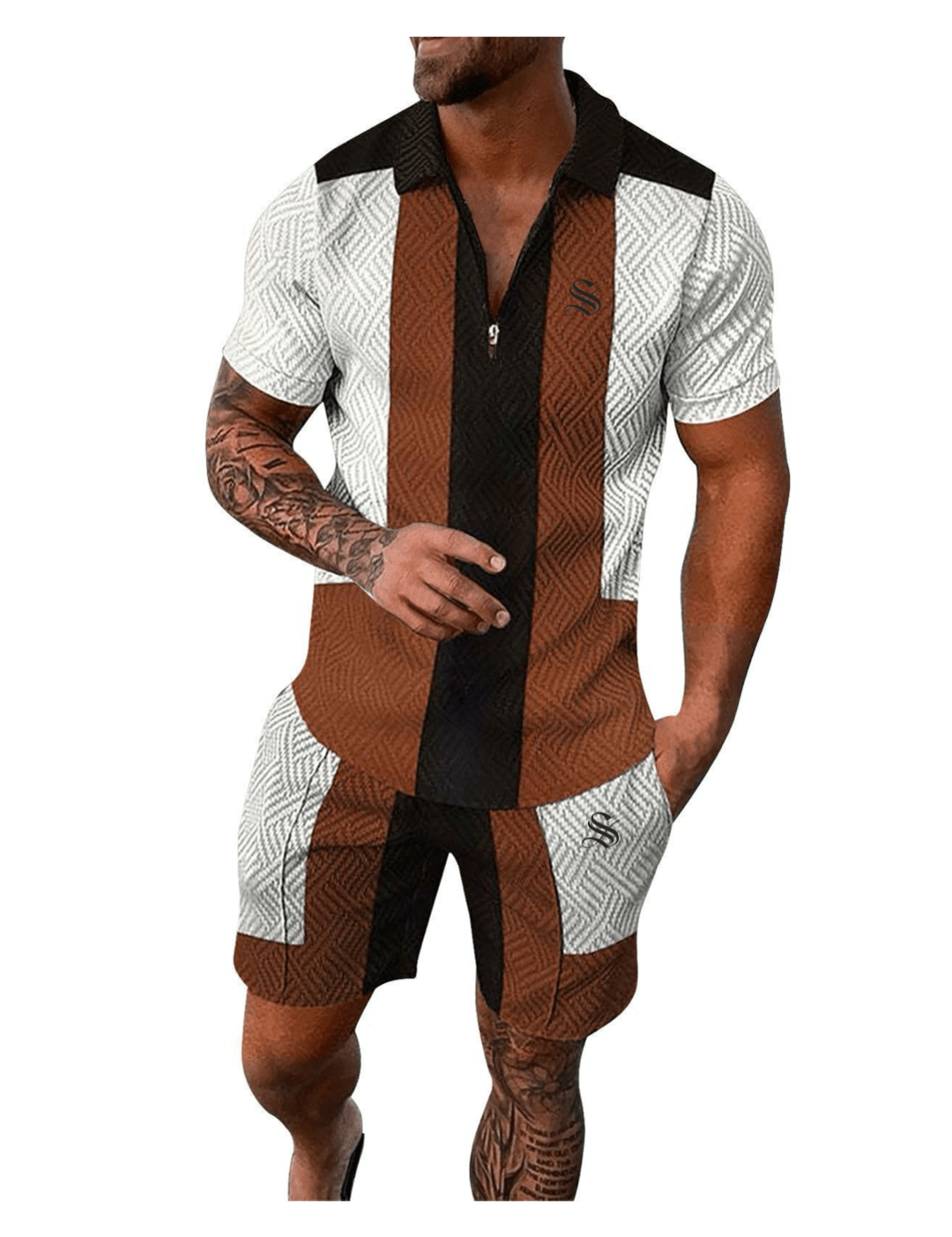 VJOT 15 - Top & Shorts for Men - Sarman Fashion - Wholesale Clothing Fashion Brand for Men from Canada
