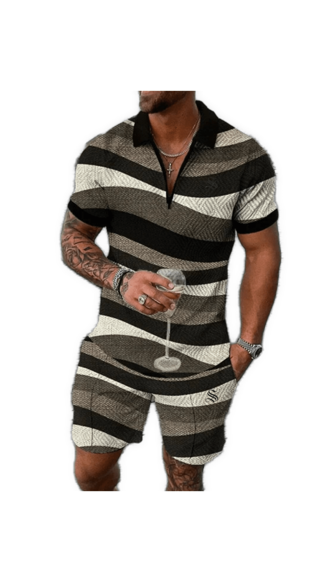 VJOT 16 - Top & Shorts for Men - Sarman Fashion - Wholesale Clothing Fashion Brand for Men from Canada