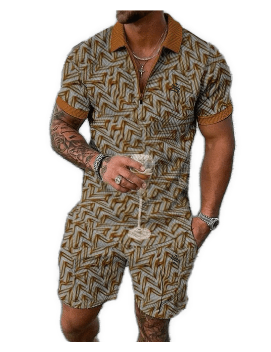 VJOT 17 - Top & Shorts for Men - Sarman Fashion - Wholesale Clothing Fashion Brand for Men from Canada