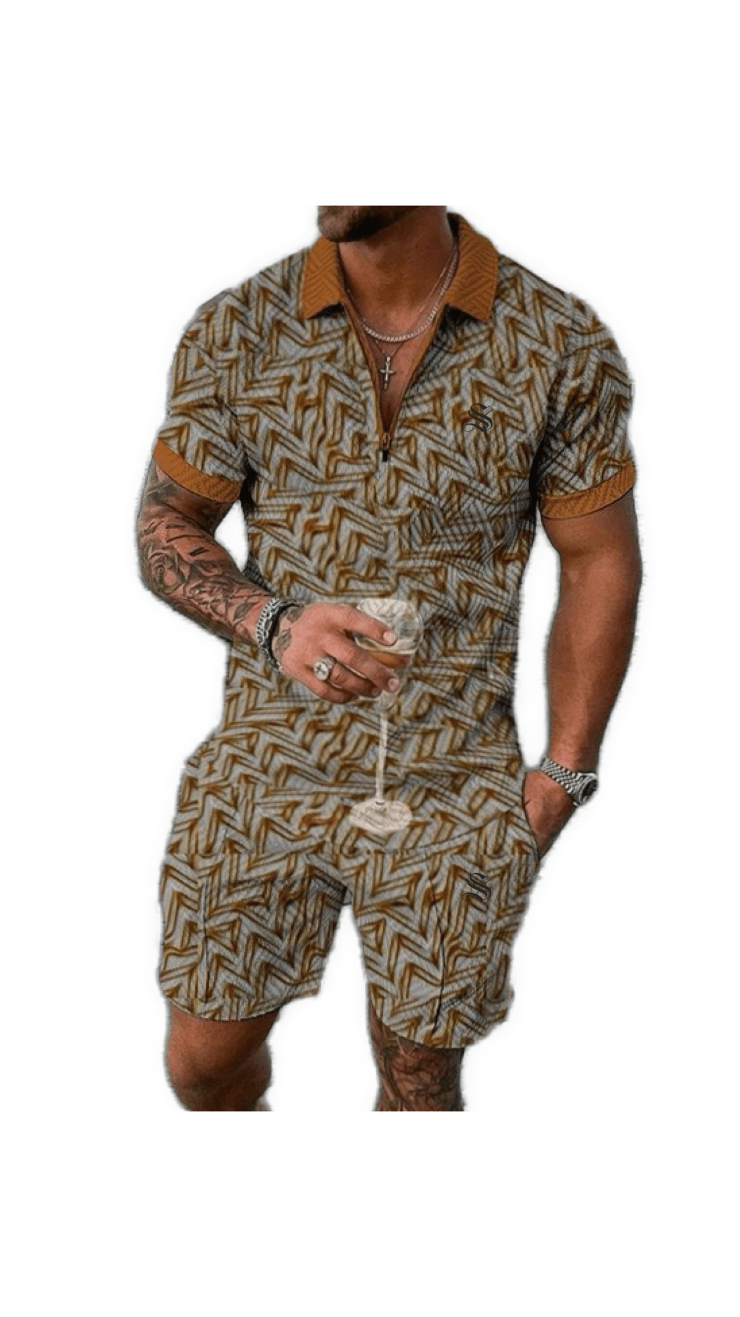 VJOT 17 - Top & Shorts for Men - Sarman Fashion - Wholesale Clothing Fashion Brand for Men from Canada