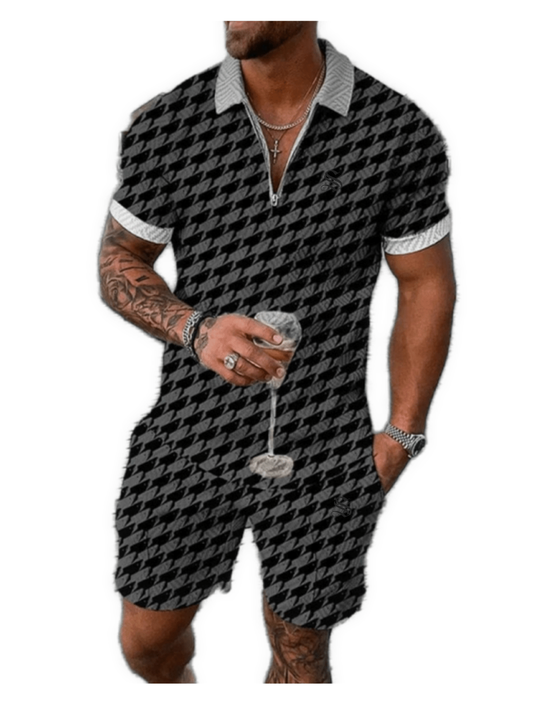 VJOT 18 - Top & Shorts for Men - Sarman Fashion - Wholesale Clothing Fashion Brand for Men from Canada