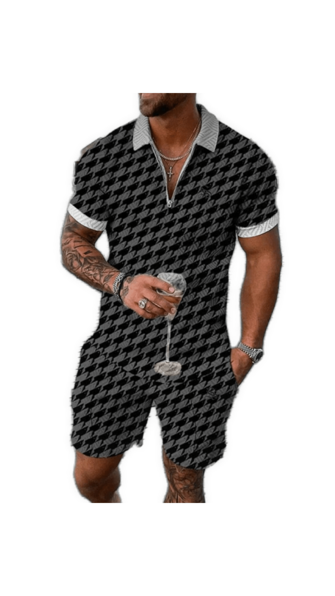 VJOT 18 - Top & Shorts for Men - Sarman Fashion - Wholesale Clothing Fashion Brand for Men from Canada