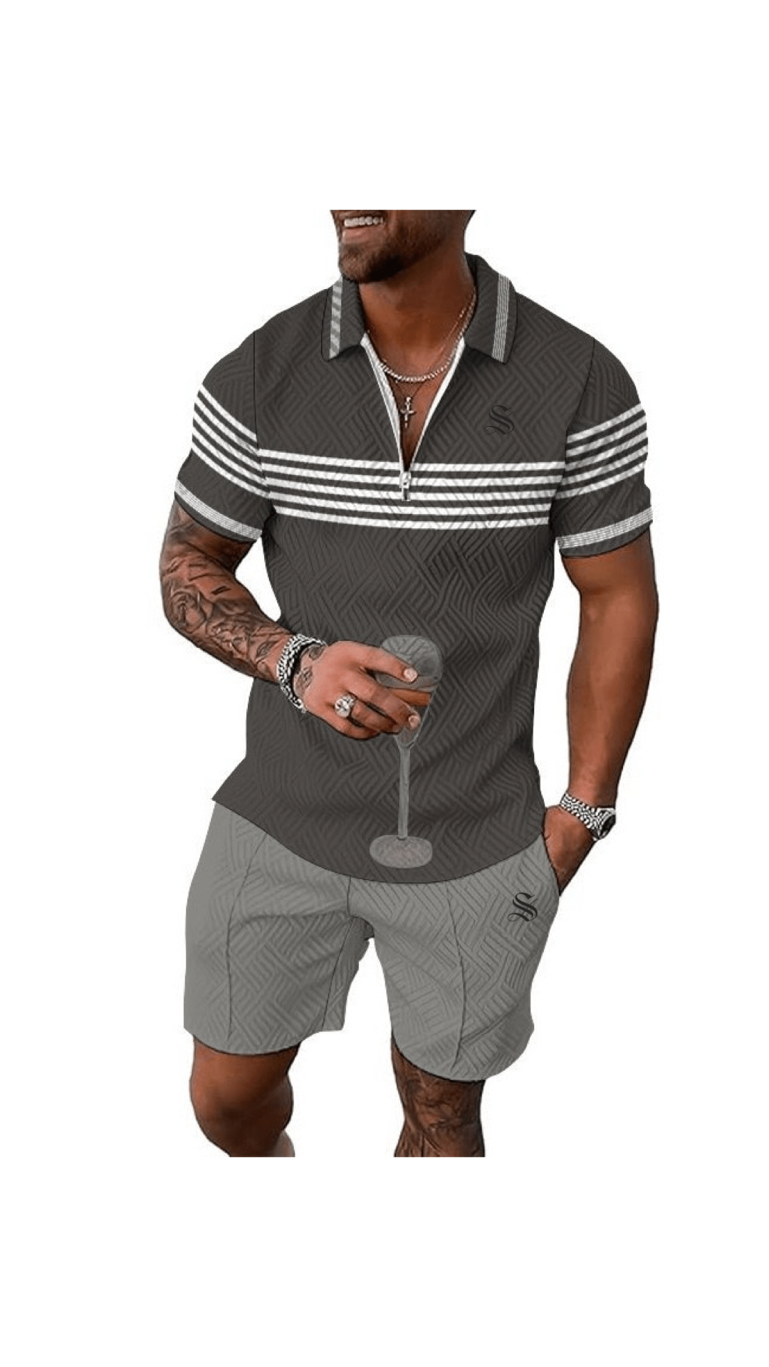 VJOT 2 - Top & Shorts for Men - Sarman Fashion - Wholesale Clothing Fashion Brand for Men from Canada
