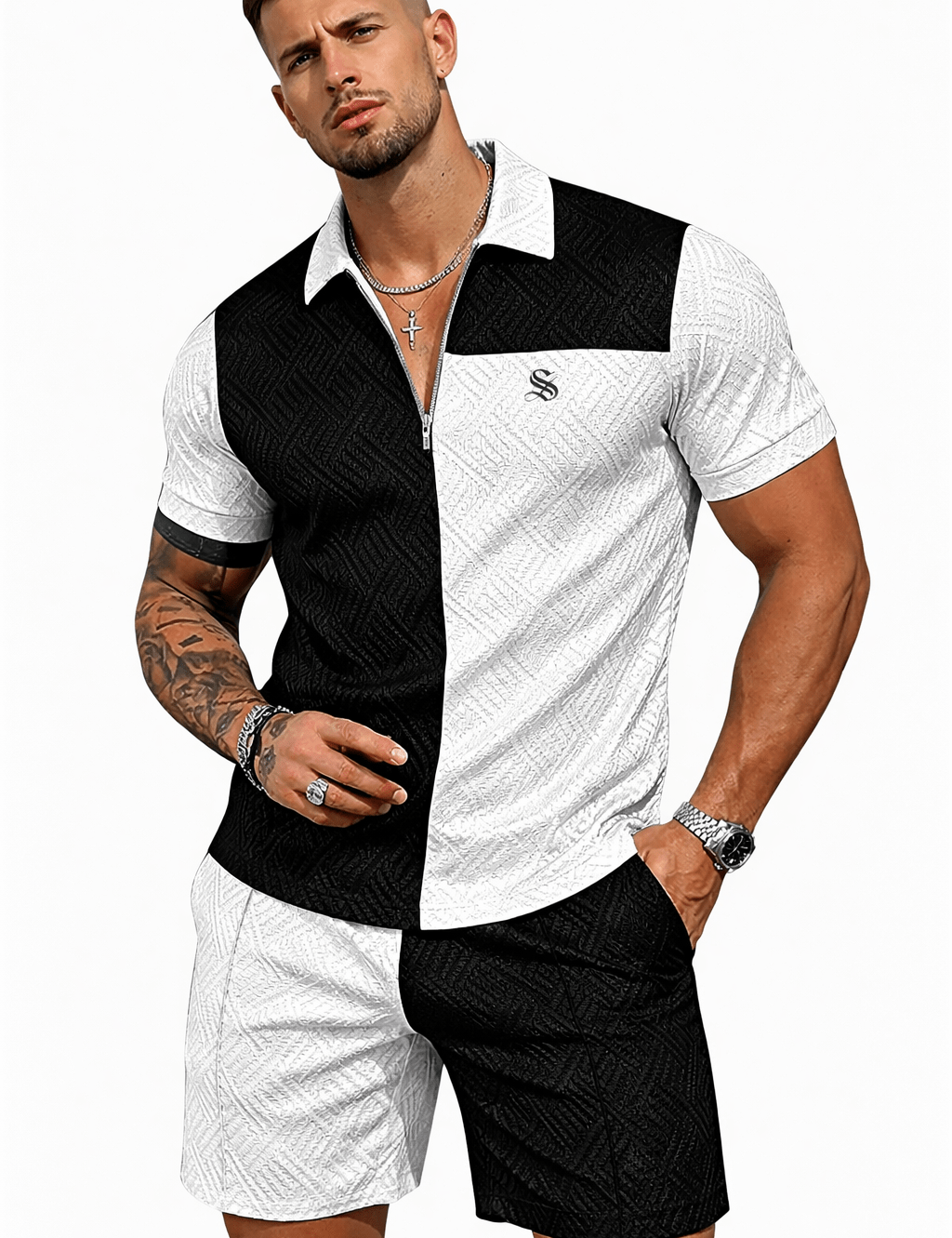 VJOT 2 - Top & Shorts for Men - Sarman Fashion - Wholesale Clothing Fashion Brand for Men from Canada