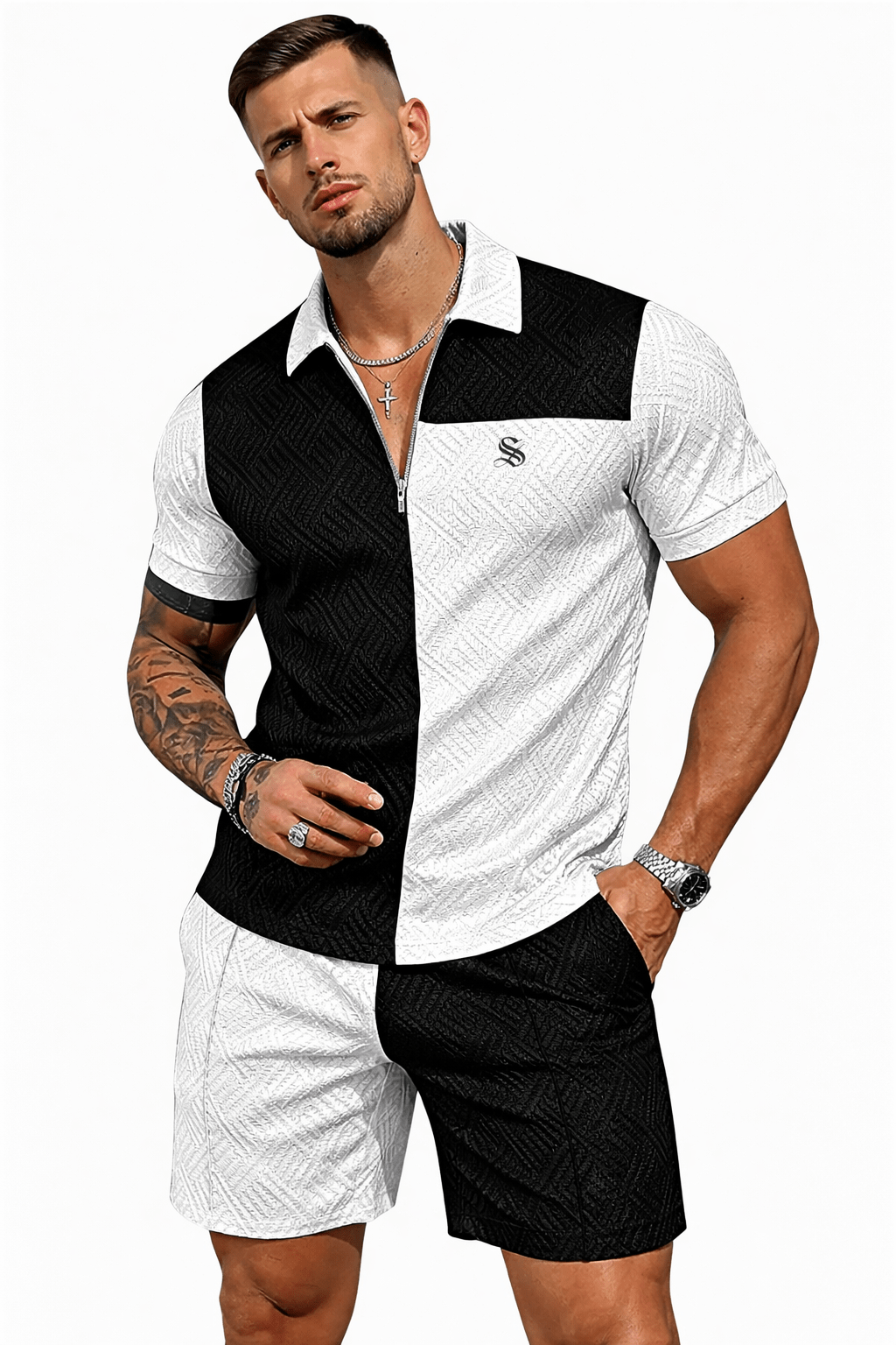 VJOT 2 - Top & Shorts for Men - Sarman Fashion - Wholesale Clothing Fashion Brand for Men from Canada