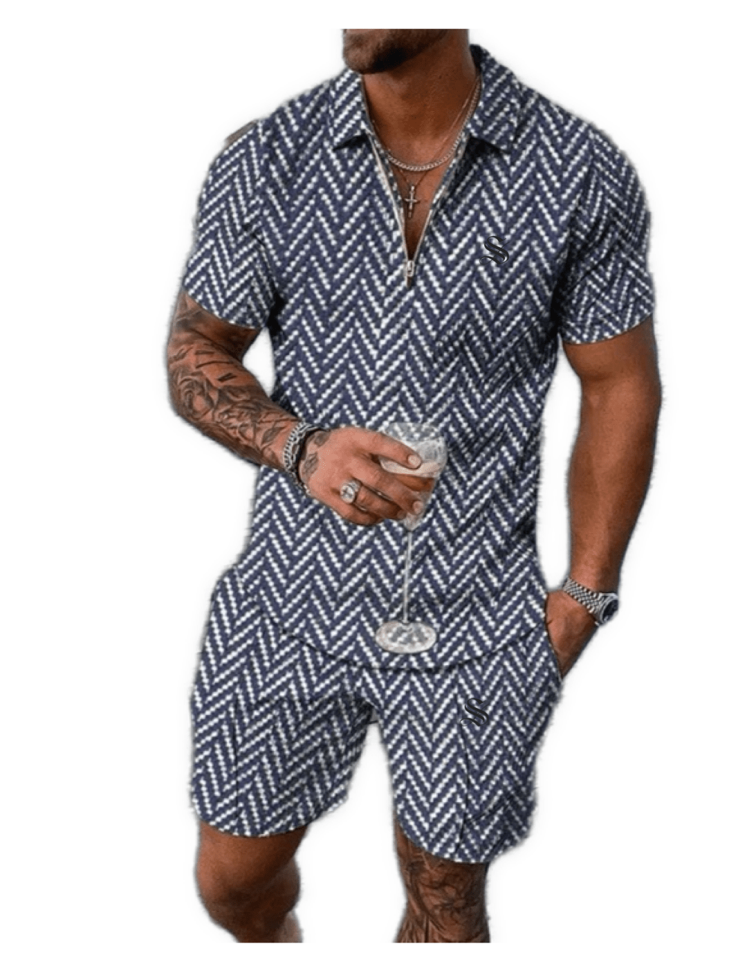 VJOT 20 - Top & Shorts for Men - Sarman Fashion - Wholesale Clothing Fashion Brand for Men from Canada