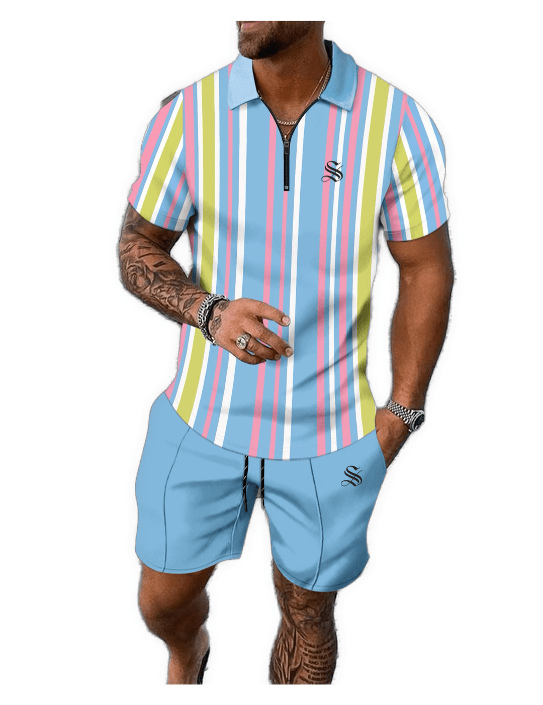 VJOT 22 - Top & Shorts for Men - Sarman Fashion - Wholesale Clothing Fashion Brand for Men from Canada