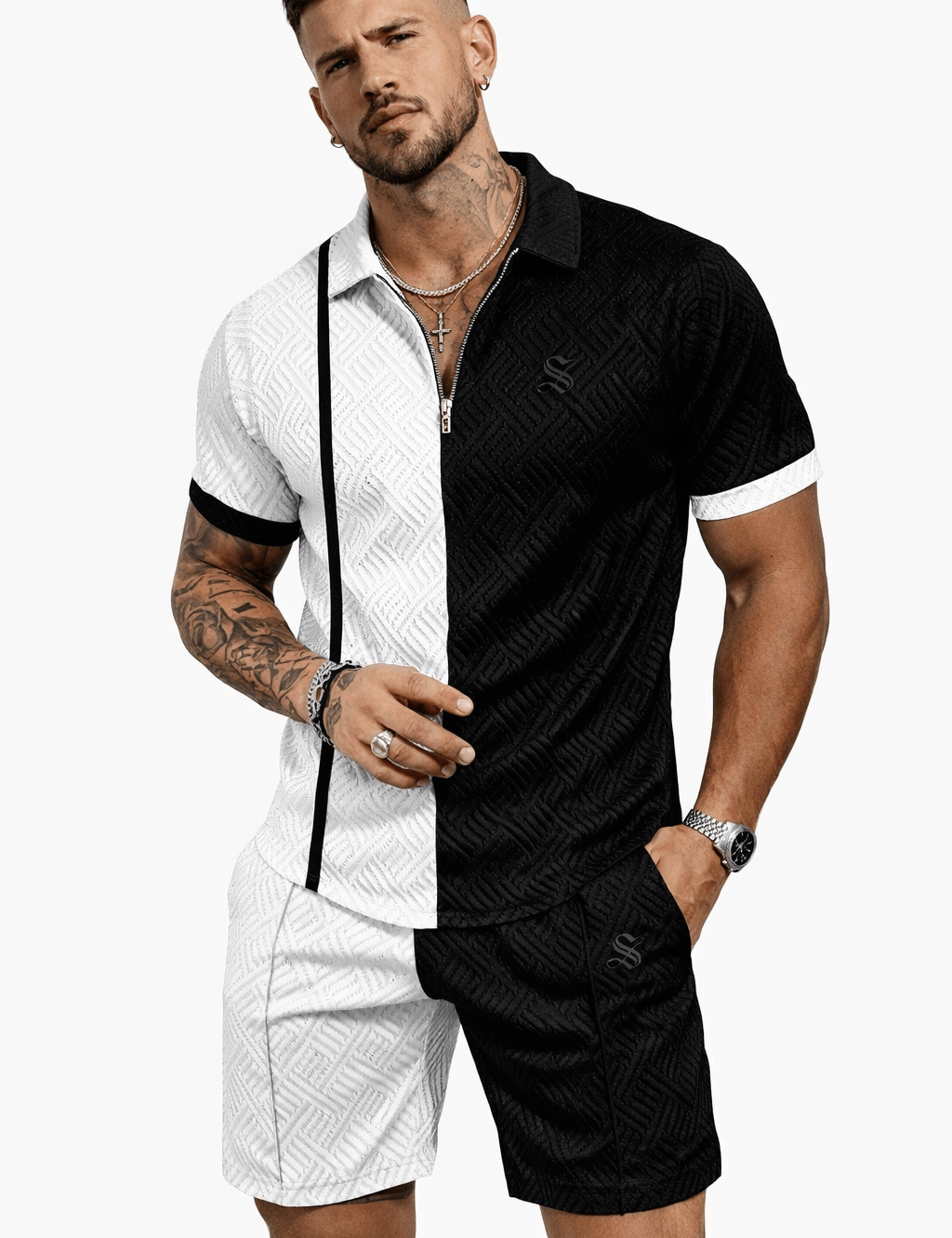 VJOT 6 - Top & Shorts for Men - Sarman Fashion - Wholesale Clothing Fashion Brand for Men from Canada