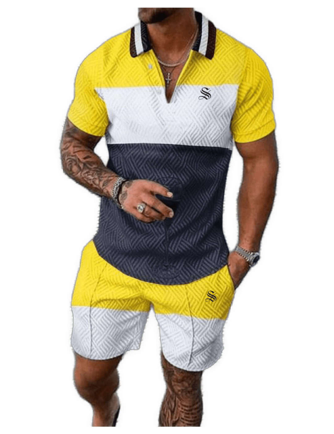 VJOT 7 - Top & Shorts for Men - Sarman Fashion - Wholesale Clothing Fashion Brand for Men from Canada