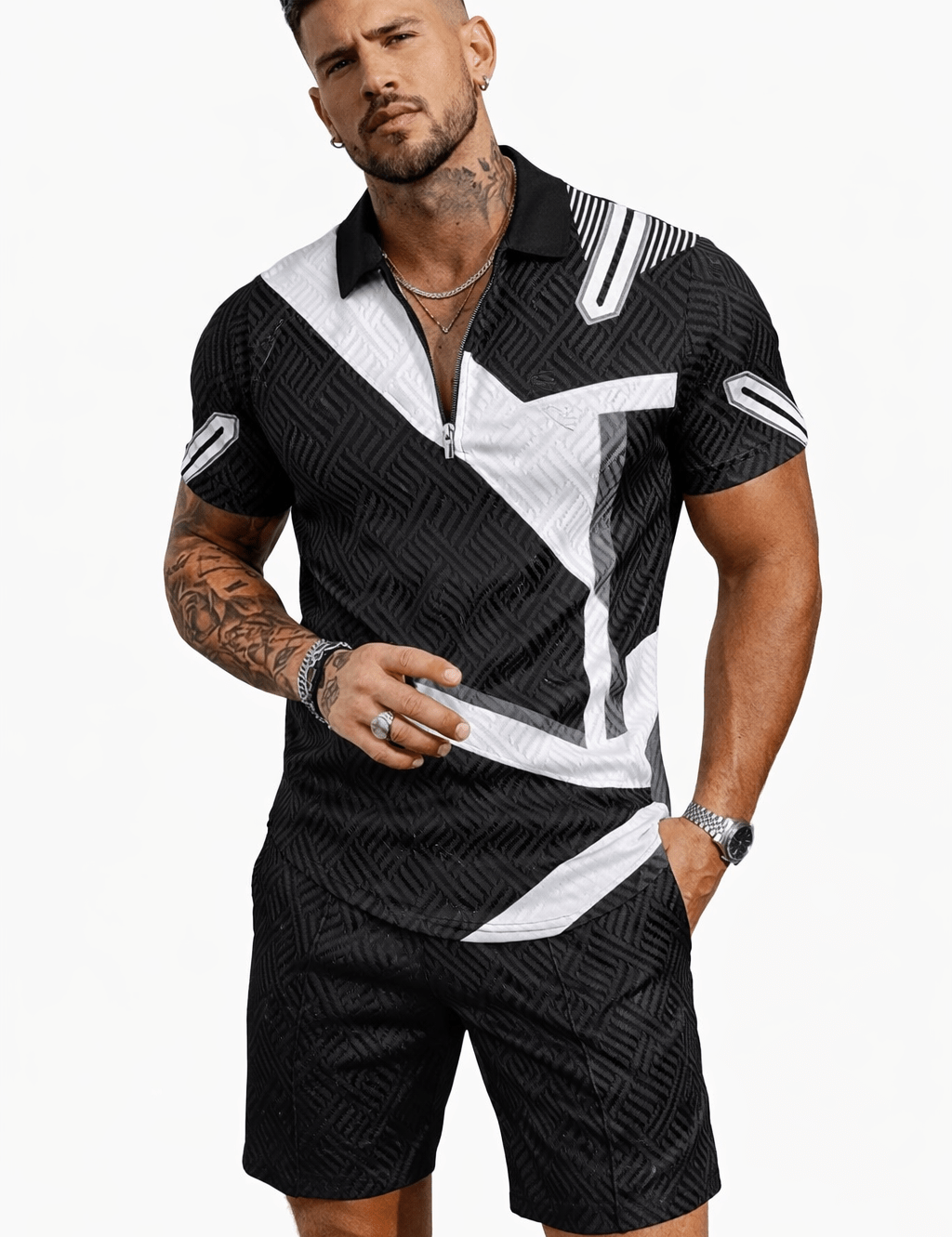 VJOT 8 - Top & Shorts for Men - Sarman Fashion - Wholesale Clothing Fashion Brand for Men from Canada