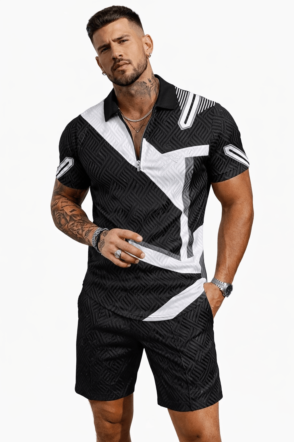VJOT 8 - Top & Shorts for Men - Sarman Fashion - Wholesale Clothing Fashion Brand for Men from Canada