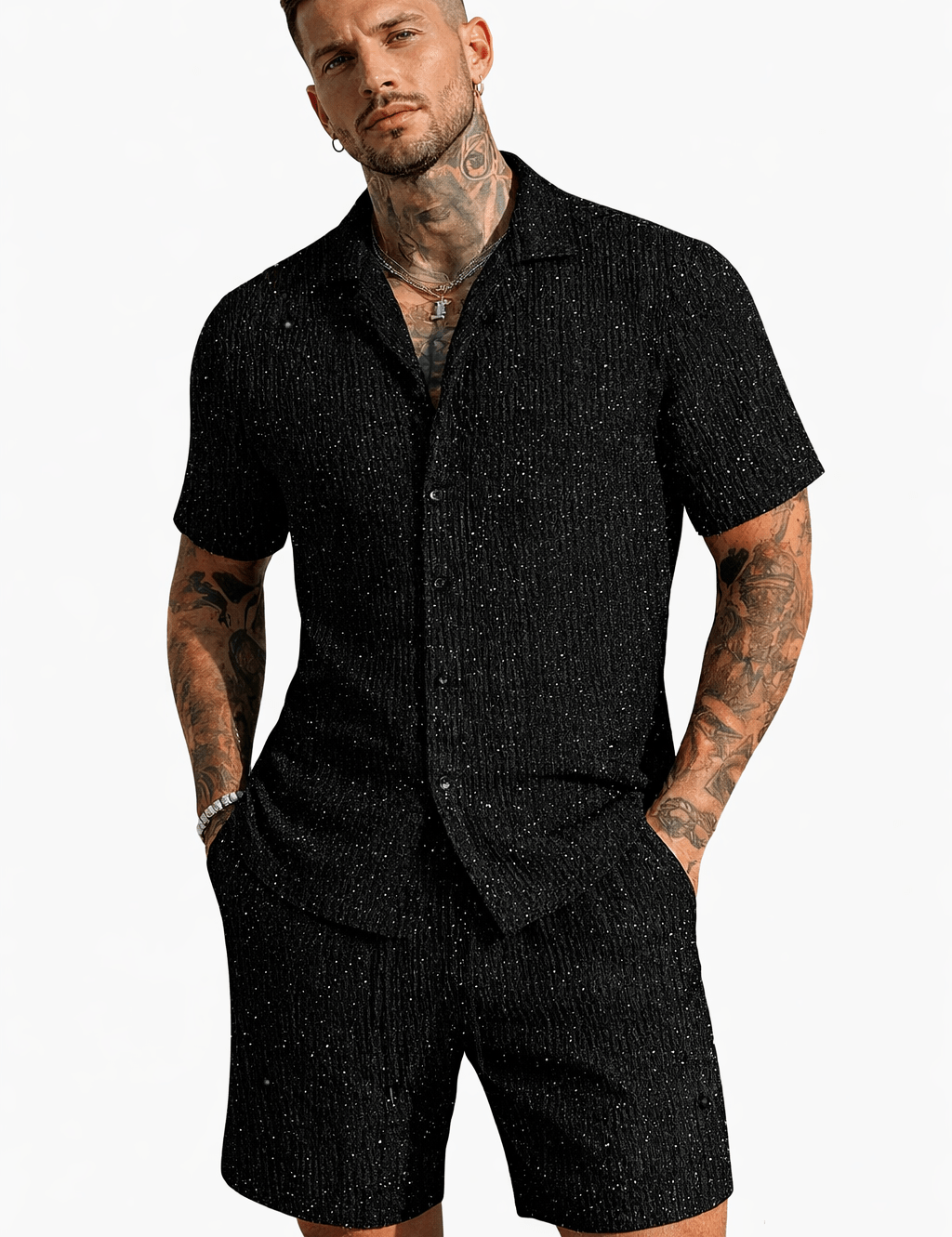 VJOT 81 - Top & Shorts for Men - Sarman Fashion - Wholesale Clothing Fashion Brand for Men from Canada