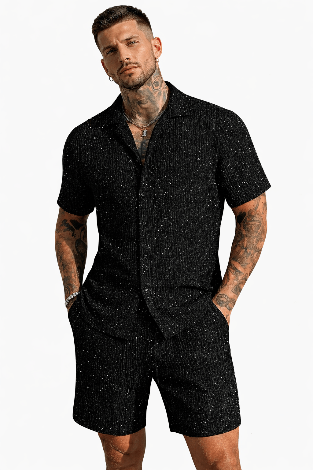 VJOT 81 - Top & Shorts for Men - Sarman Fashion - Wholesale Clothing Fashion Brand for Men from Canada