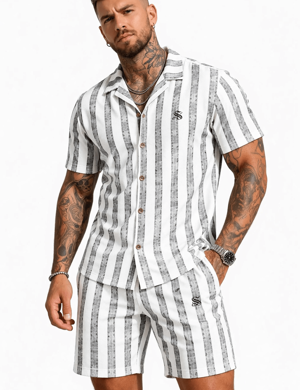 VJOT 82 - Top & Shorts for Men - Sarman Fashion - Wholesale Clothing Fashion Brand for Men from Canada