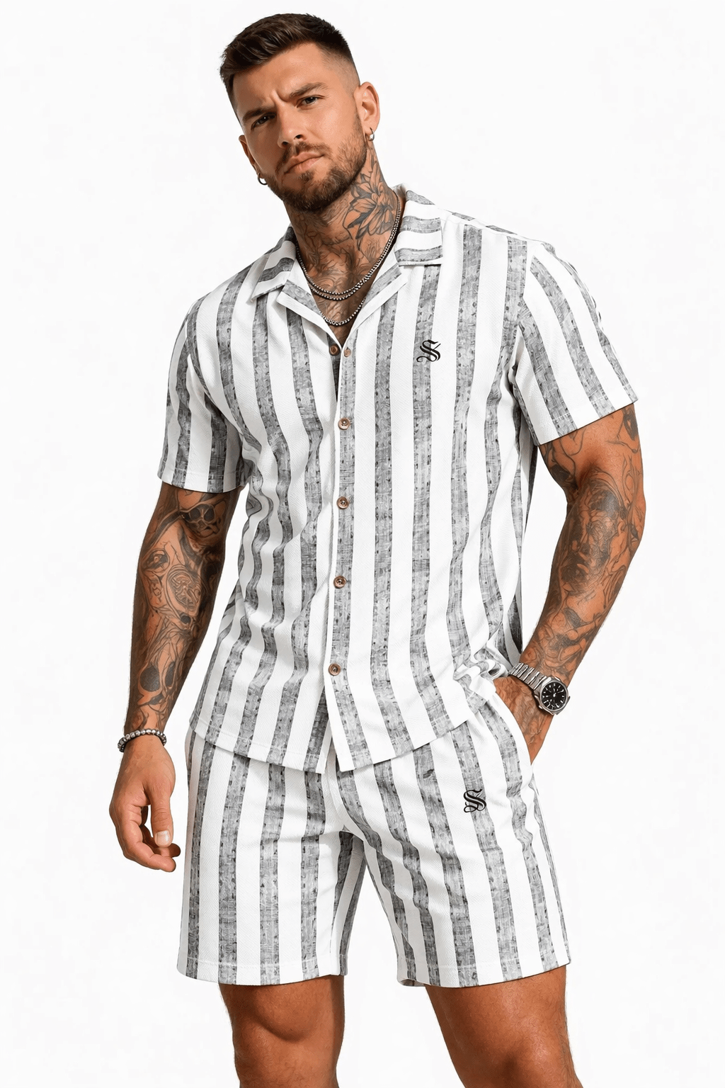 VJOT 82 - Top & Shorts for Men - Sarman Fashion - Wholesale Clothing Fashion Brand for Men from Canada