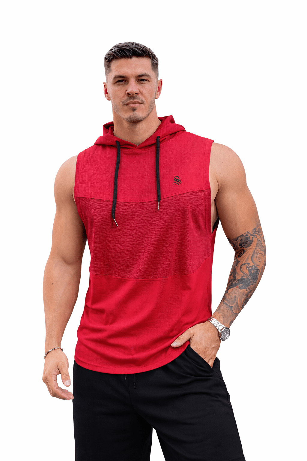 VKOP - Tank Top hooded for Men - Sarman Fashion - Wholesale Clothing Fashion Brand for Men from Canada