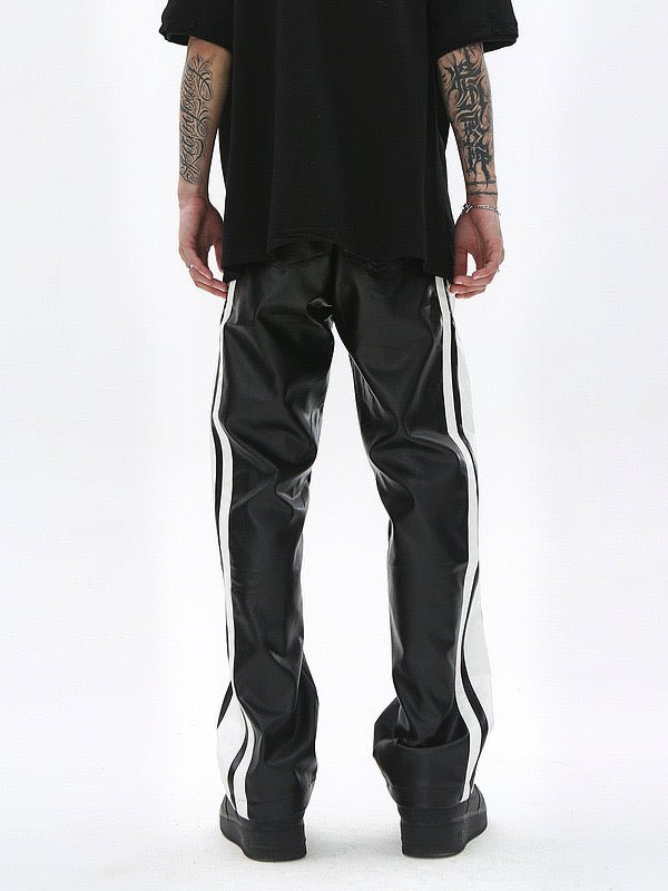 Vkuna 45 - Pu Leather Joggers for Men - Sarman Fashion - Wholesale Clothing Fashion Brand for Men from Canada