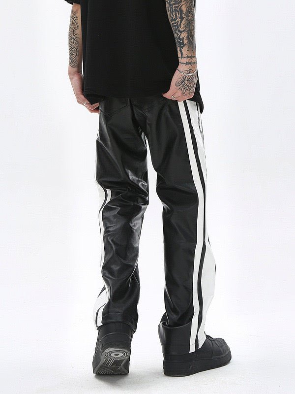 Vkuna 45 - Pu Leather Joggers for Men - Sarman Fashion - Wholesale Clothing Fashion Brand for Men from Canada
