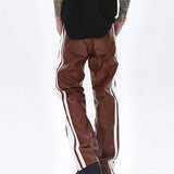 Vkuna 45 - Pu Leather Joggers for Men - Sarman Fashion - Wholesale Clothing Fashion Brand for Men from Canada