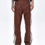 Vkuna 45 - Pu Leather Joggers for Men - Sarman Fashion - Wholesale Clothing Fashion Brand for Men from Canada