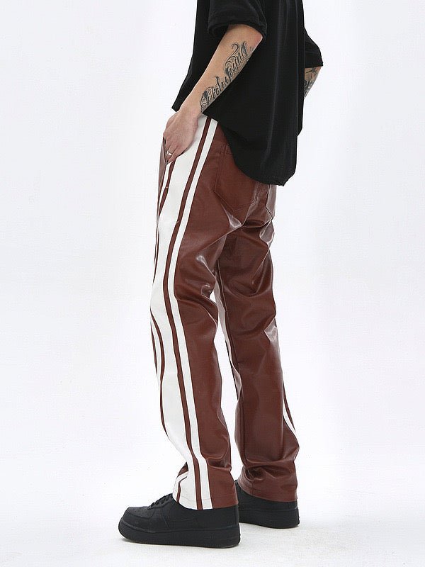 Vkuna 45 - Pu Leather Joggers for Men - Sarman Fashion - Wholesale Clothing Fashion Brand for Men from Canada