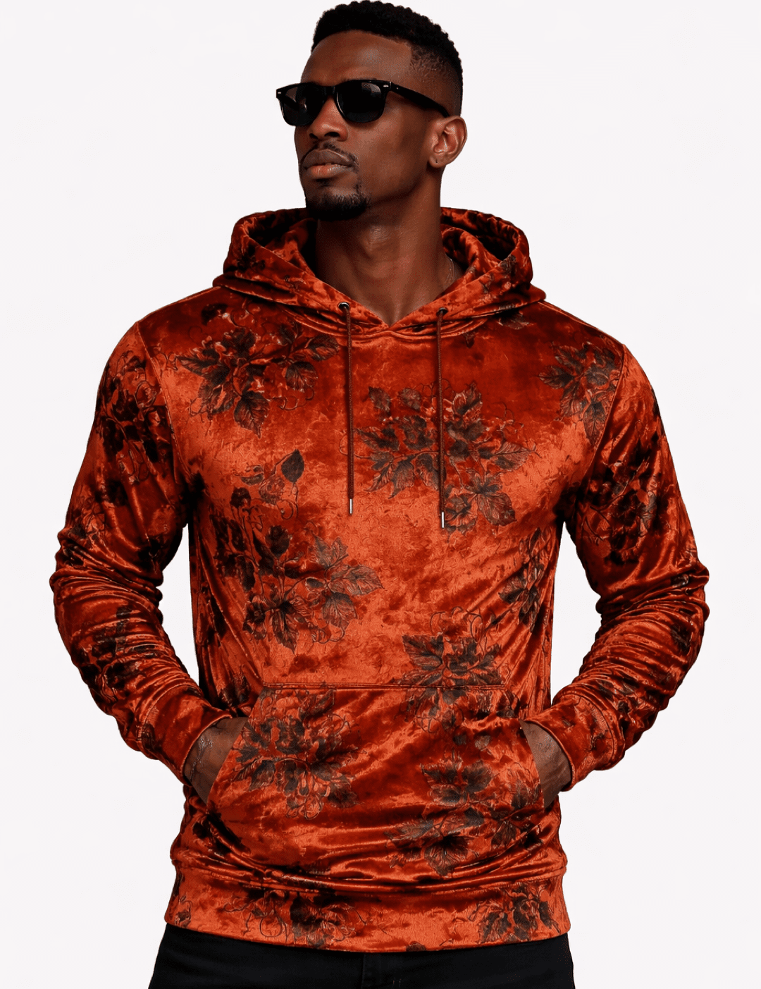 VoAzo 10 - Velvet Hoodie for Men - Sarman Fashion - Wholesale Clothing Fashion Brand for Men from Canada