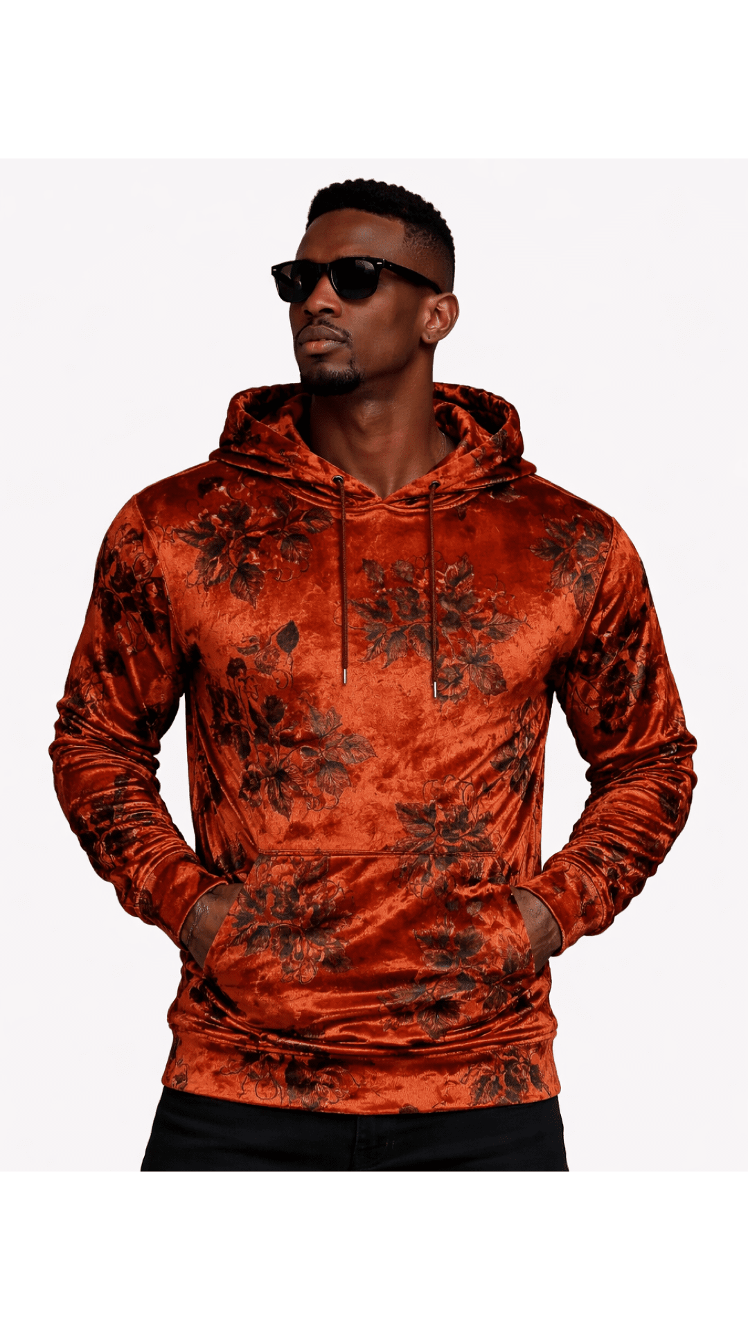 VoAzo 10 - Velvet Hoodie for Men - Sarman Fashion - Wholesale Clothing Fashion Brand for Men from Canada