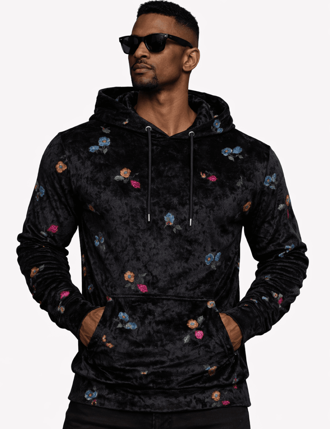VoAzo 14 - Velvet Hoodie for Men - Sarman Fashion - Wholesale Clothing Fashion Brand for Men from Canada