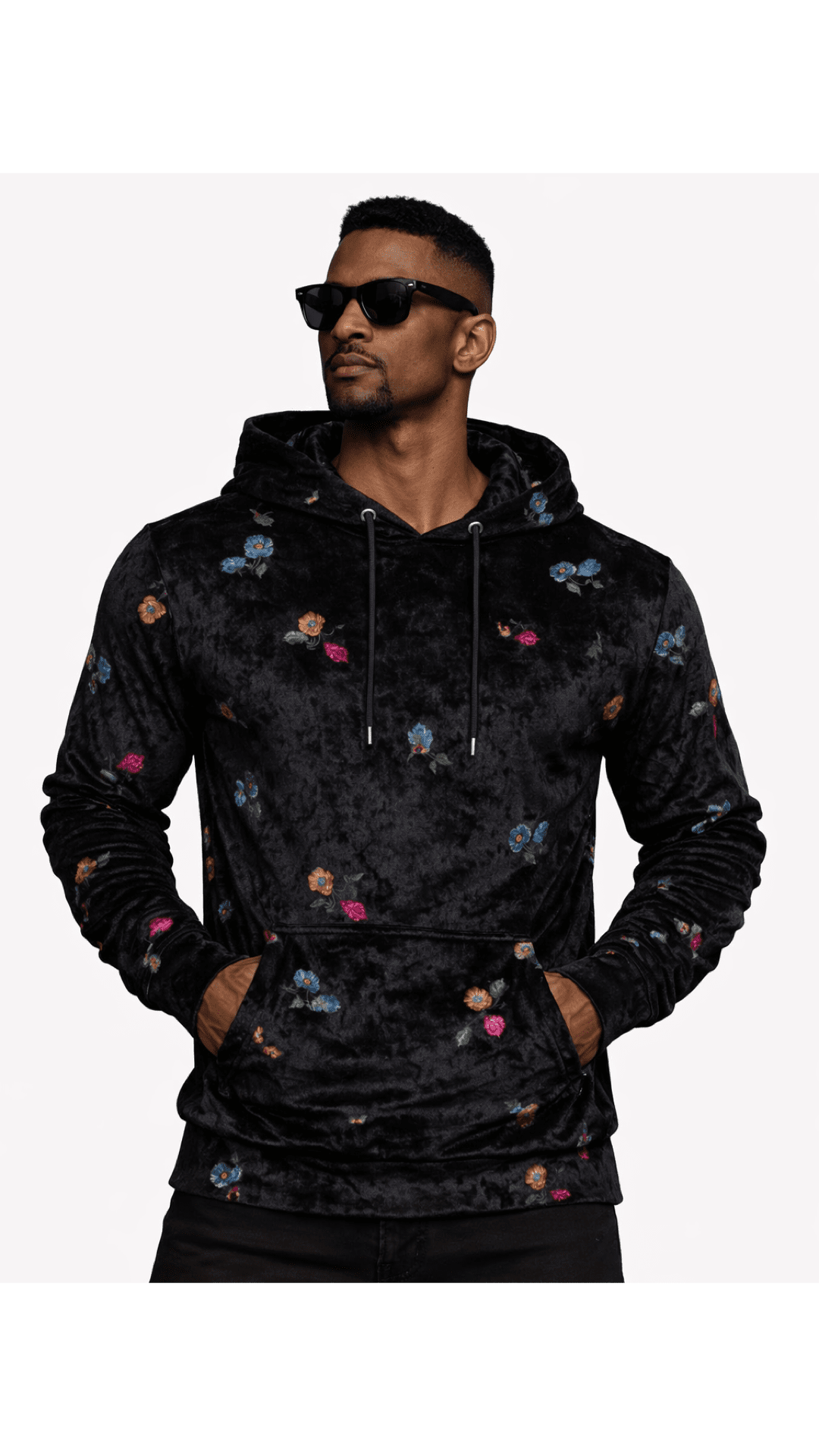 VoAzo 14 - Velvet Hoodie for Men - Sarman Fashion - Wholesale Clothing Fashion Brand for Men from Canada