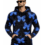 VoAzo 26 - Velvet Hoodie for Men - Sarman Fashion - Wholesale Clothing Fashion Brand for Men from Canada
