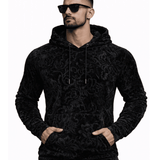 VoAzo 27 - Velvet Hoodie for Men - Sarman Fashion - Wholesale Clothing Fashion Brand for Men from Canada