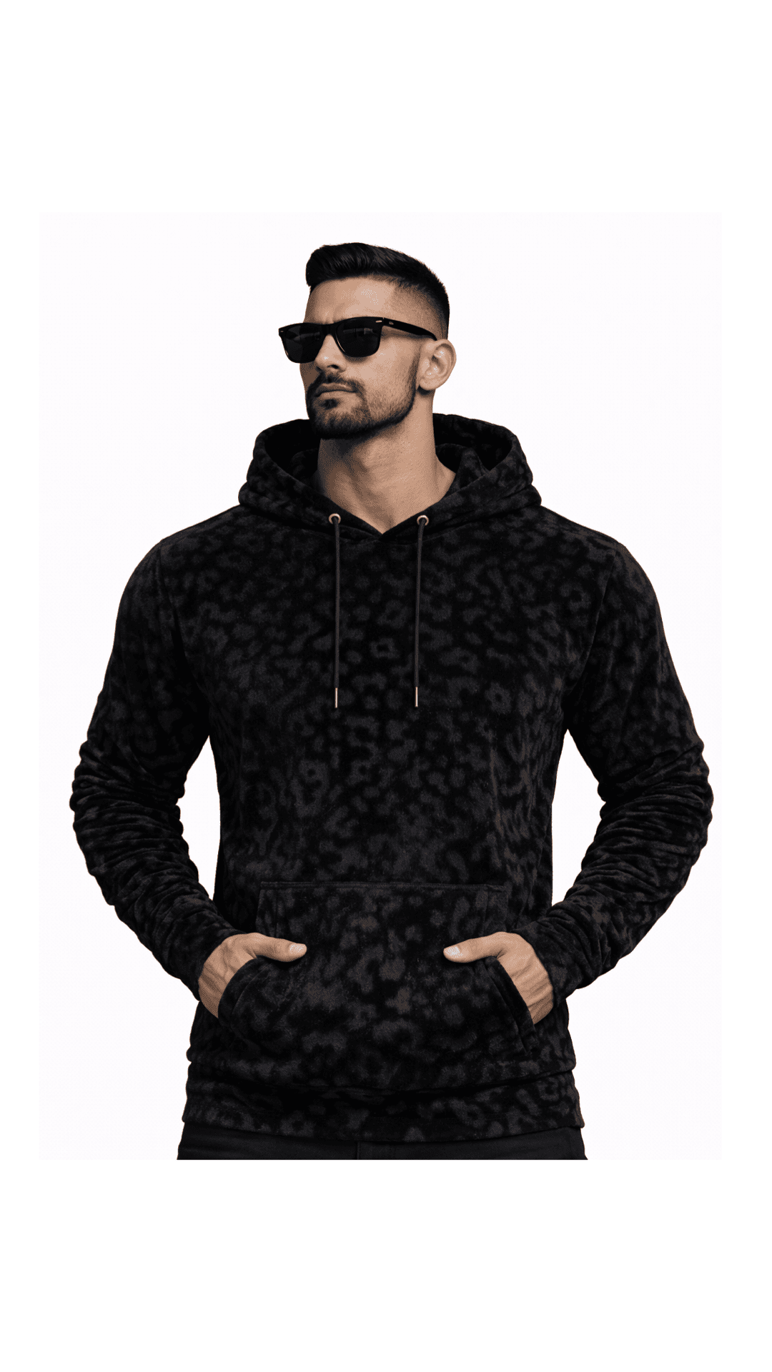VoAzo 29 - Velvet Hoodie for Men - Sarman Fashion - Wholesale Clothing Fashion Brand for Men from Canada