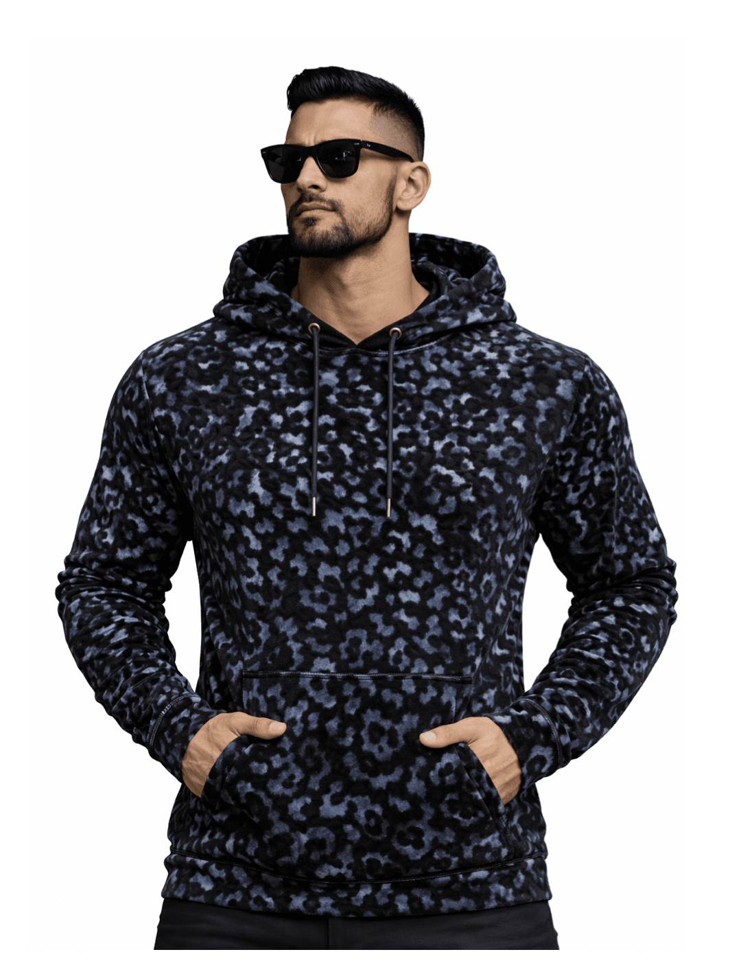 VoAzo 31 - Velvet Hoodie for Men - Sarman Fashion - Wholesale Clothing Fashion Brand for Men from Canada