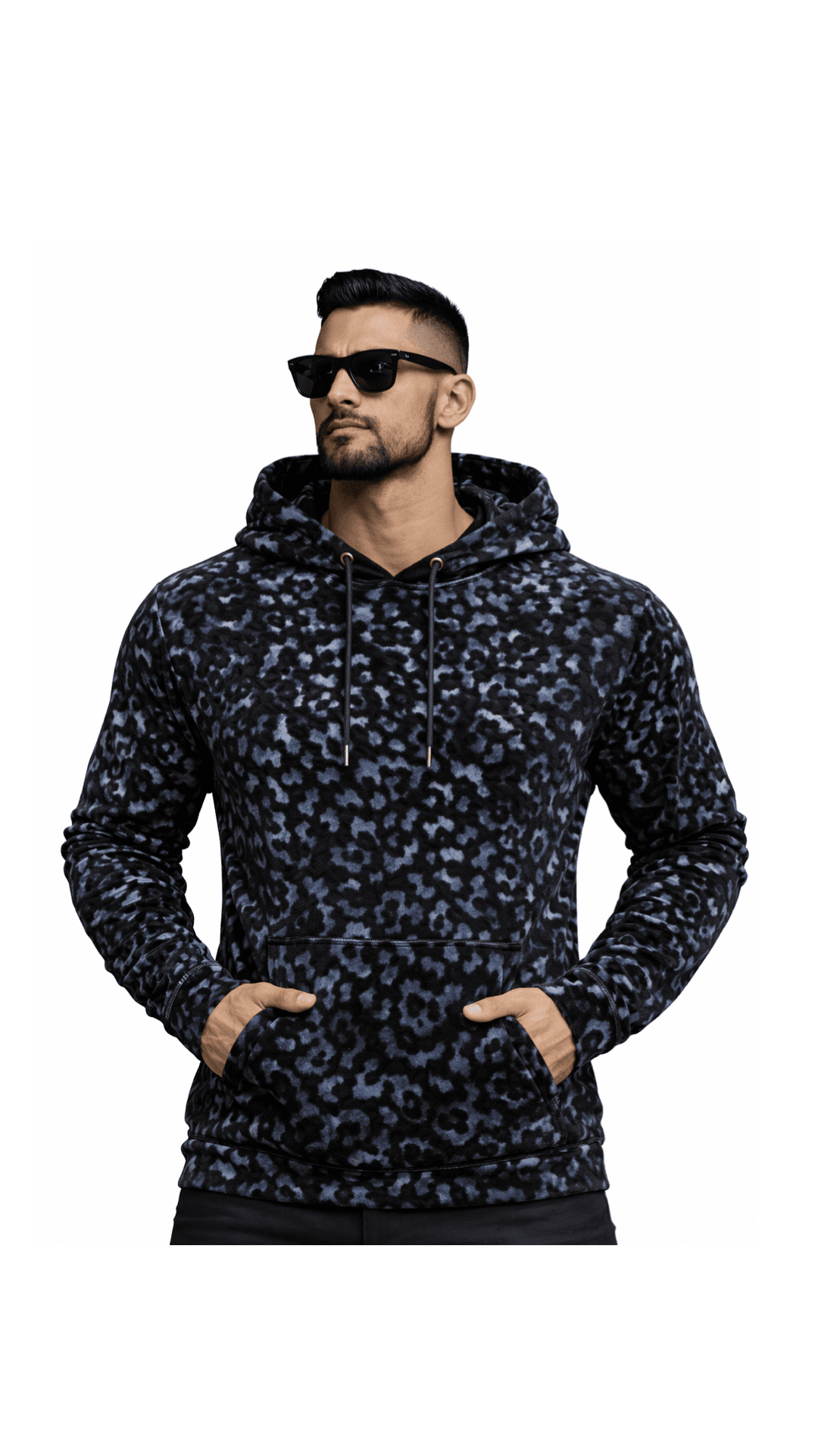 VoAzo 31 - Velvet Hoodie for Men - Sarman Fashion - Wholesale Clothing Fashion Brand for Men from Canada