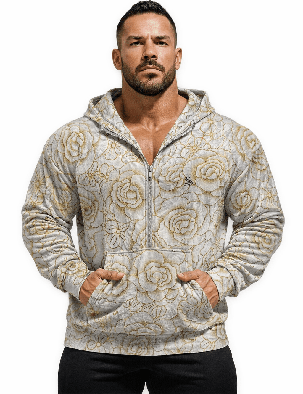 VoAzo 35 - Velvet Hoodie for Men - Sarman Fashion - Wholesale Clothing Fashion Brand for Men from Canada