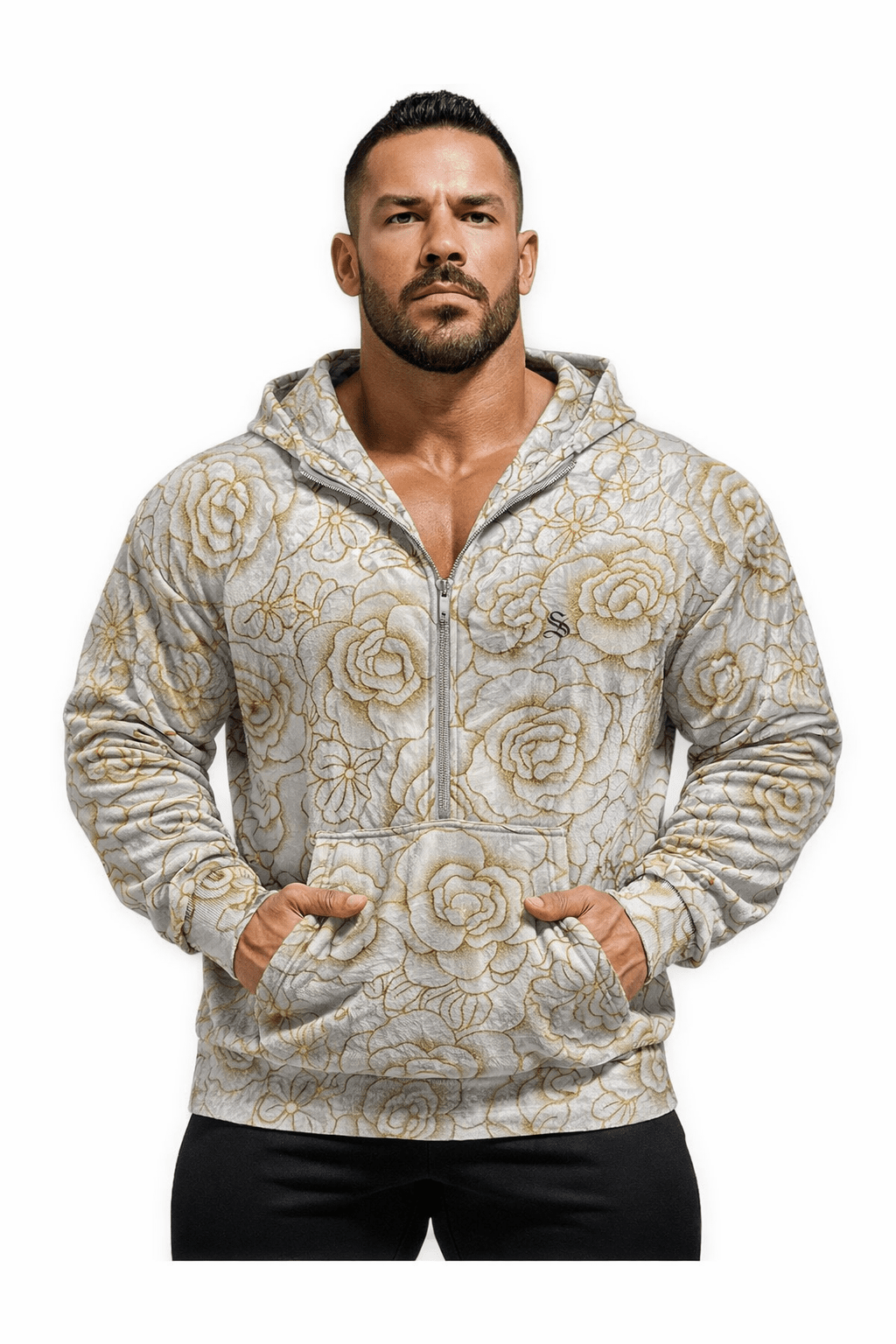 VoAzo 35 - Velvet Hoodie for Men - Sarman Fashion - Wholesale Clothing Fashion Brand for Men from Canada