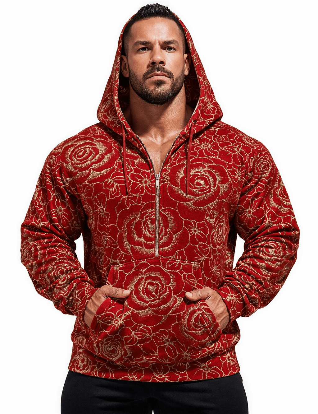 VoAzo 36 - Velvet Hoodie for Men - Sarman Fashion - Wholesale Clothing Fashion Brand for Men from Canada