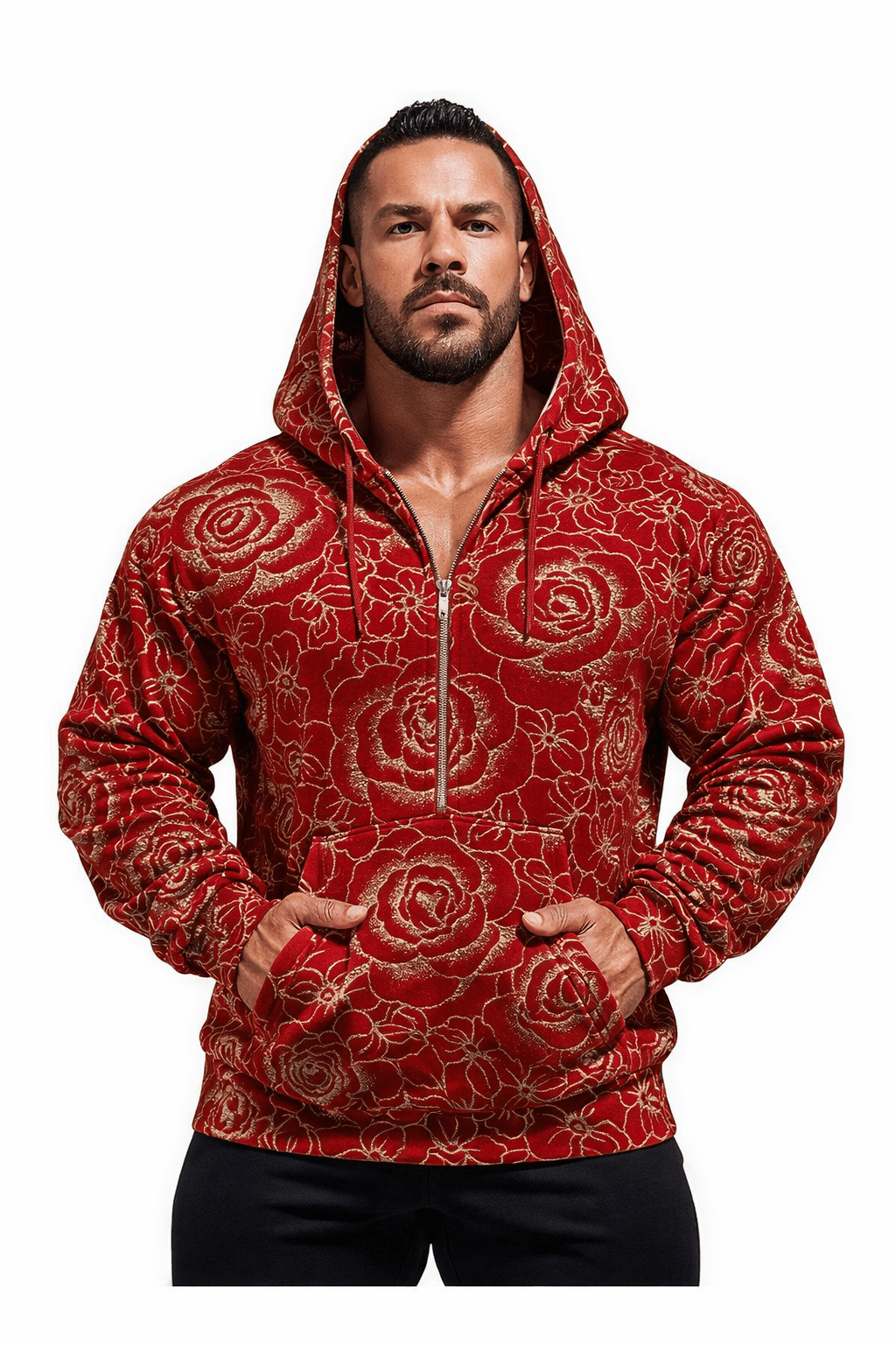 VoAzo 36 - Velvet Hoodie for Men - Sarman Fashion - Wholesale Clothing Fashion Brand for Men from Canada
