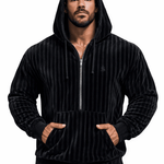 VoAzo 42 - Velvet Hoodie for Men - Sarman Fashion - Wholesale Clothing Fashion Brand for Men from Canada