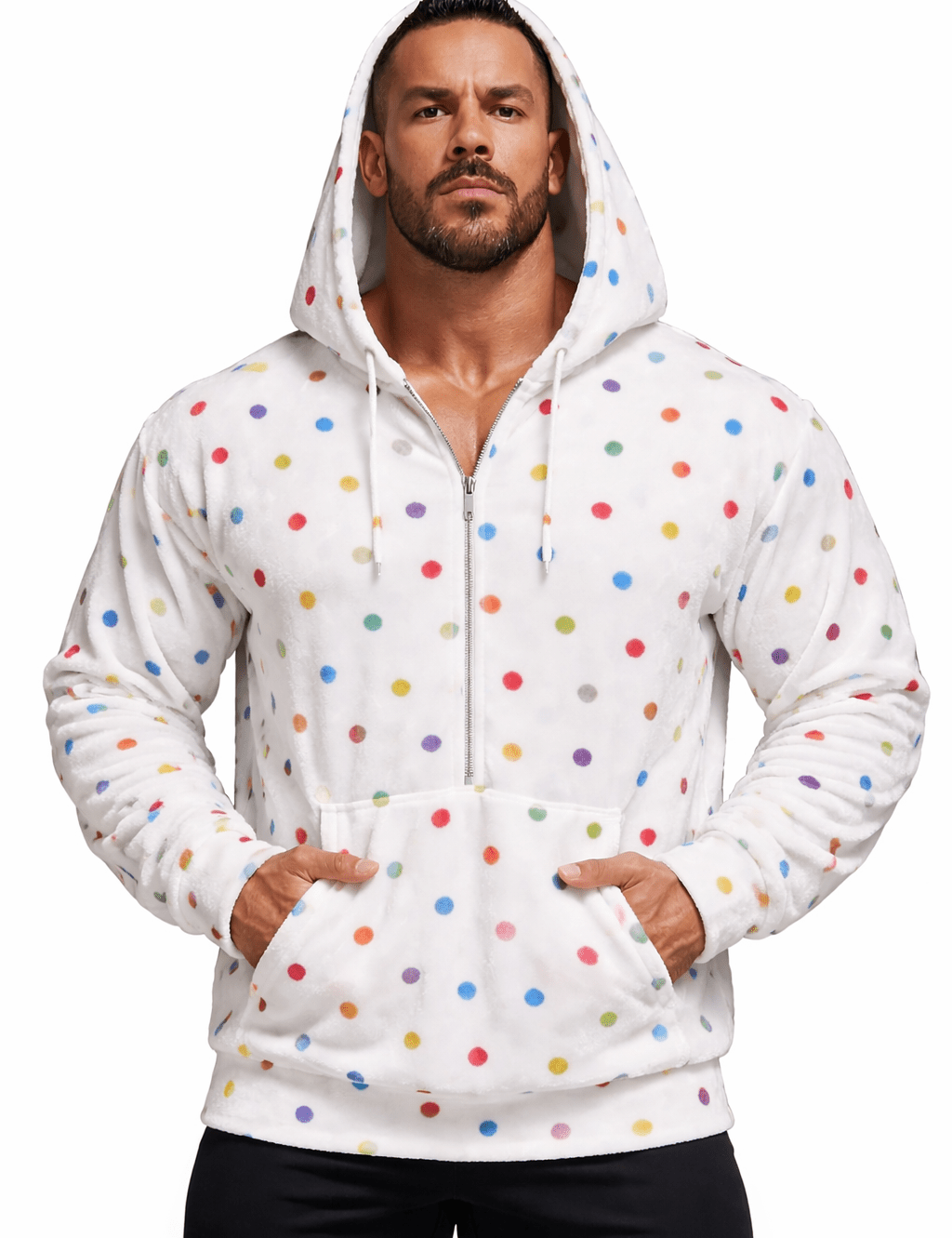 VoAzo 46 - Velvet Hoodie for Men - Sarman Fashion - Wholesale Clothing Fashion Brand for Men from Canada