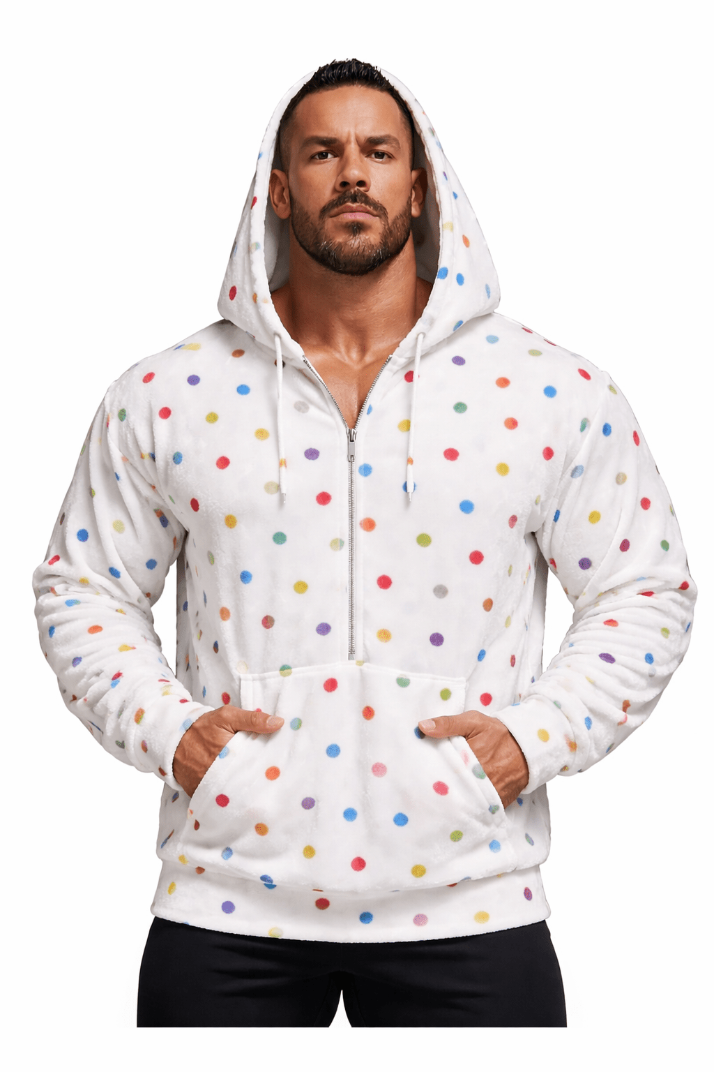 VoAzo 46 - Velvet Hoodie for Men - Sarman Fashion - Wholesale Clothing Fashion Brand for Men from Canada