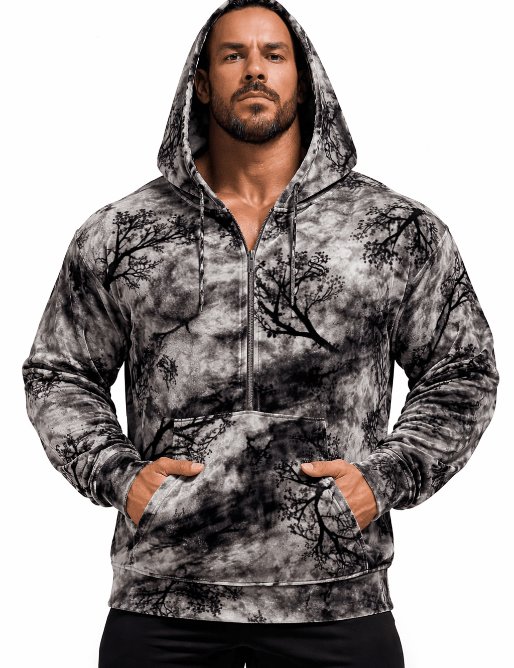 VoAzo 47 - Velvet Hoodie for Men - Sarman Fashion - Wholesale Clothing Fashion Brand for Men from Canada