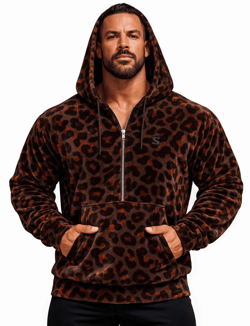 VoAzo 48 - Velvet Hoodie for Men - Sarman Fashion - Wholesale Clothing Fashion Brand for Men from Canada