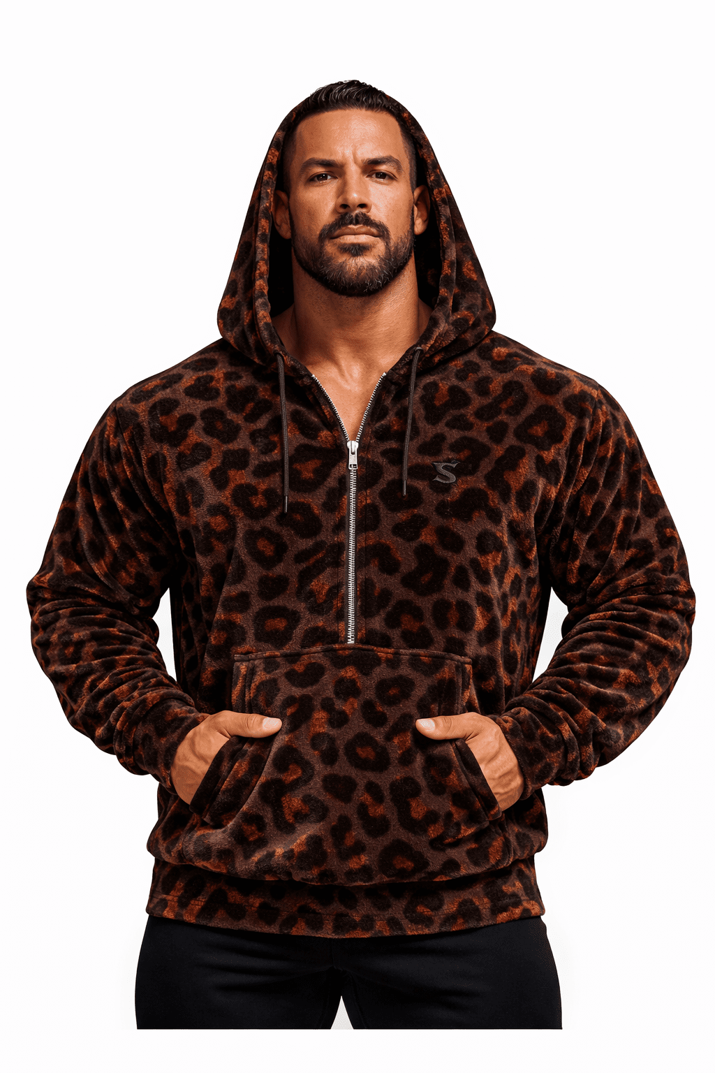 VoAzo 48 - Velvet Hoodie for Men - Sarman Fashion - Wholesale Clothing Fashion Brand for Men from Canada