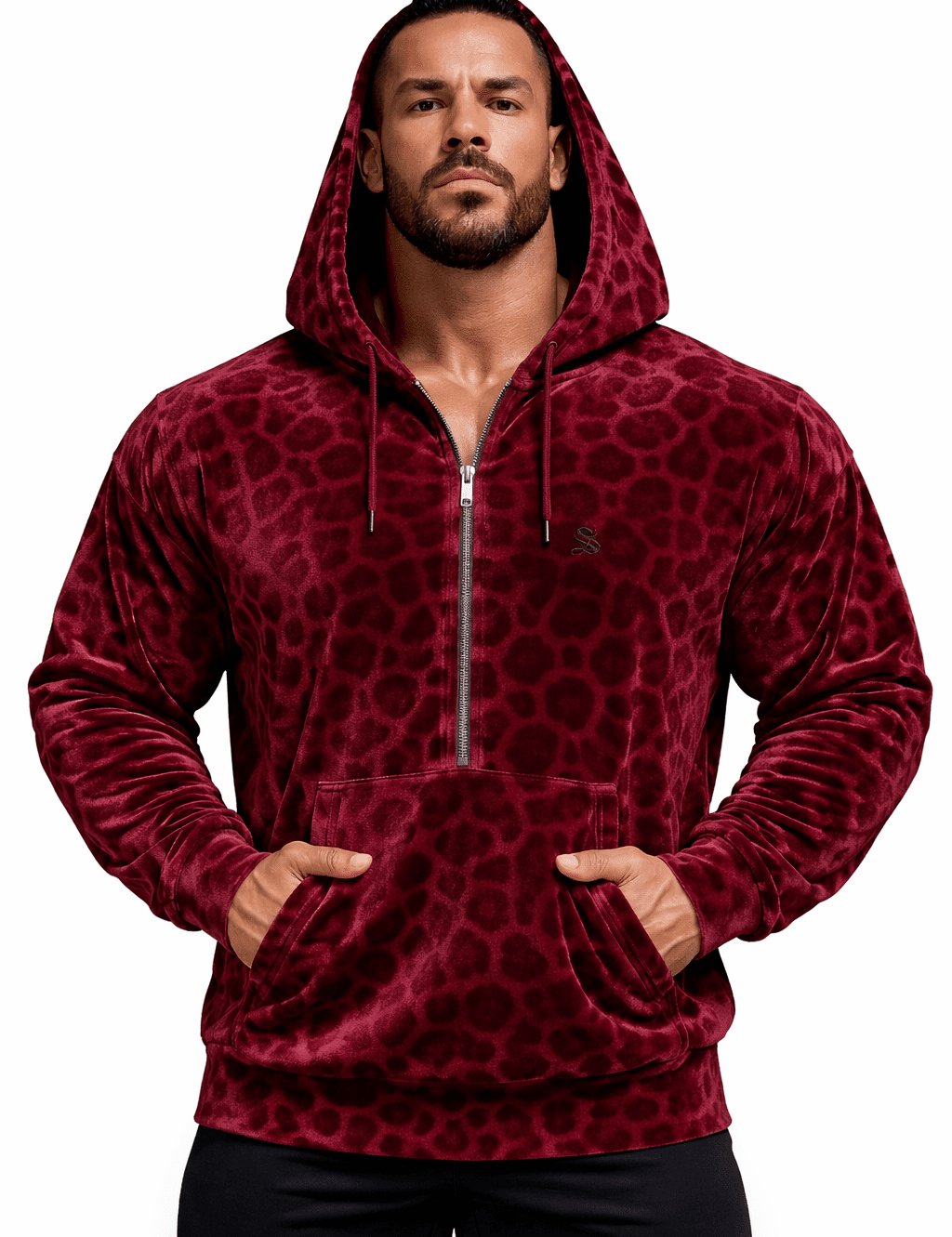 VoAzo 50 - Velvet Hoodie for Men - Sarman Fashion - Wholesale Clothing Fashion Brand for Men from Canada
