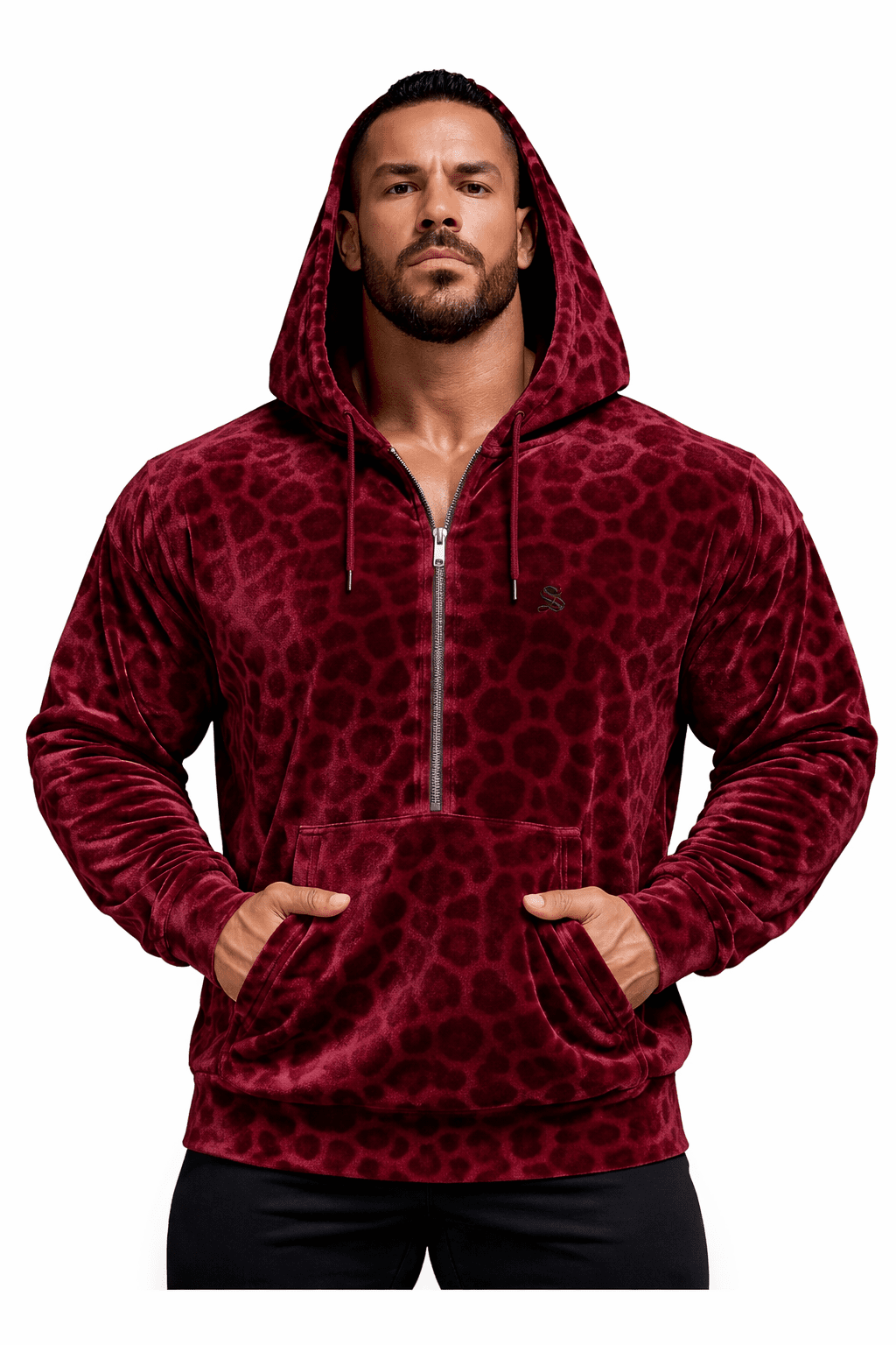 VoAzo 50 - Velvet Hoodie for Men - Sarman Fashion - Wholesale Clothing Fashion Brand for Men from Canada