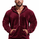 VoAzo 52 - Velvet Hoodie for Men - Sarman Fashion - Wholesale Clothing Fashion Brand for Men from Canada